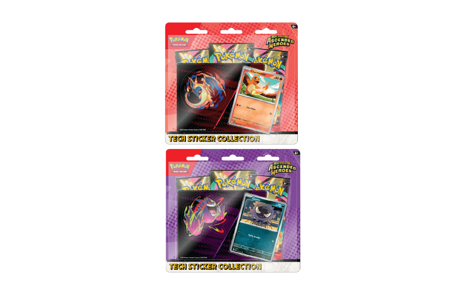 Pokemon TCG Mega Evolution ME02.5 - Ascended Heroes Tech Sticker Collection: Charmander/Gastly (1 Random)